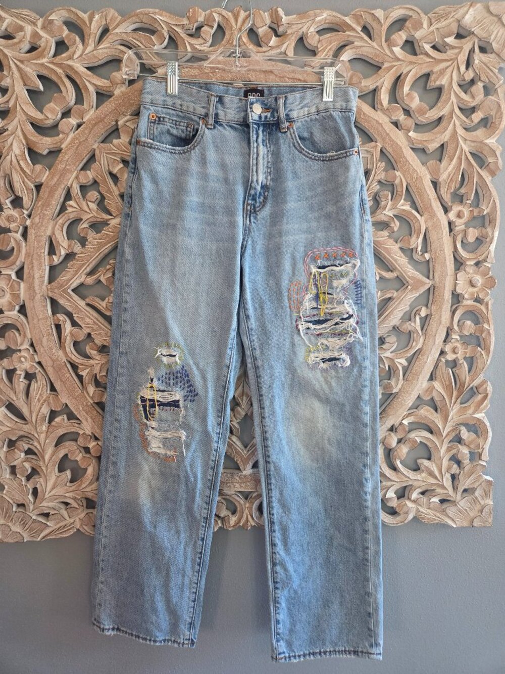 BDG High-Waisted Cowboy Jean - Stitched Medium Wash 26